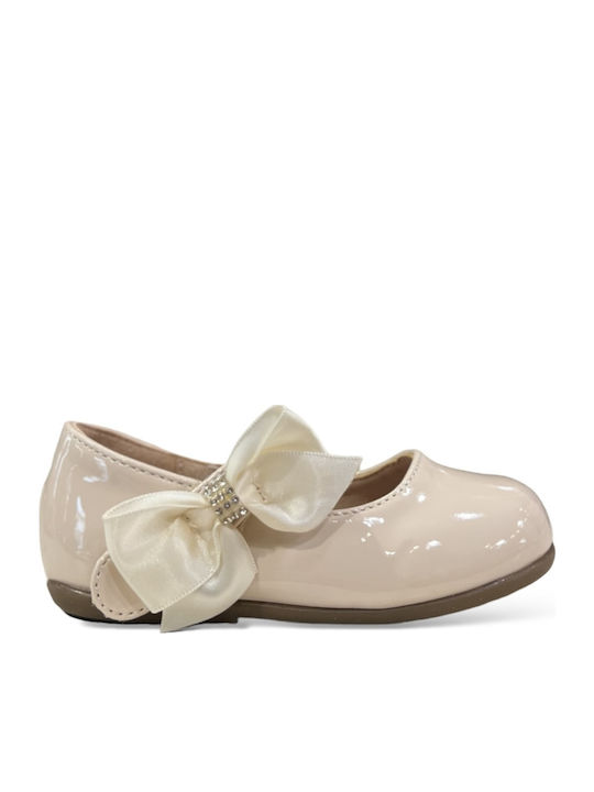 Alegria Kids Leather Beige Ballerinas