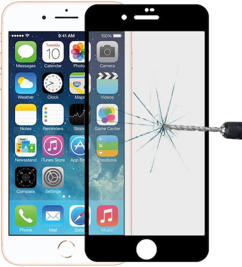 Privacy Full Face Tempered Glass Black (iPhone SE 2022 / 2020 / 8 / 7)