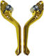 Set of Motorcycle Brake/Clutch Levers Gold M01404005