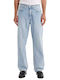 Stay Ανδρικό Παντελόνι Τζιν με Loose Straight Εφαρμογή Light Indigo