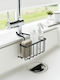 Yamazaki Kitchen Sink Organizer Made of Black Stainless Steel 18.5x20.3x14cm