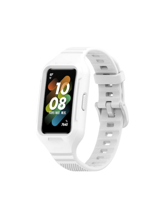 Armband Silikon Weiß (Huawei Band 8Honor Band 6)