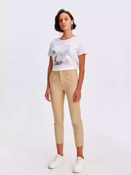 Make your image Damen Baumwolle Hose Beige