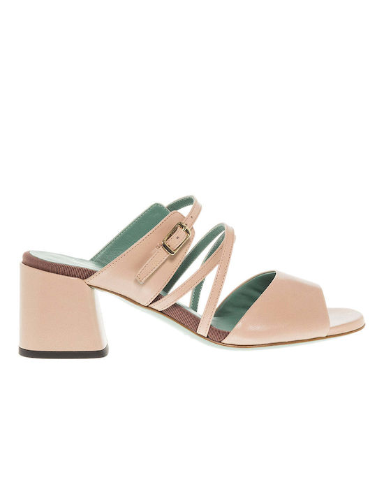 Mules 3431ci Nude din piele - Nude