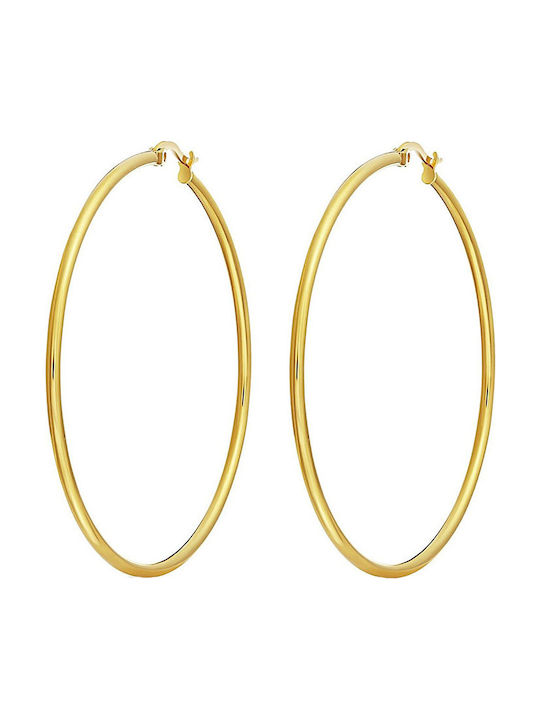 Theodora's Jewellery Earrings Hoops made of Steel Gold Plated Theodora's Jewellery Earrings Hoops made of Steel Gold Plated