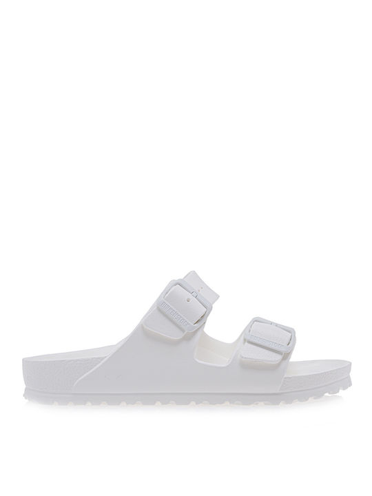Birkenstock Damen Flache Sandalen in Weiß Farbe