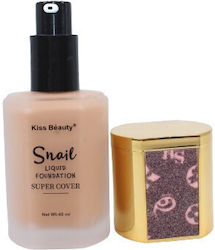 Kiss Beauty Snail Extract Foundation With Coverage, Snail, Super Cover, 332, 45 Ml