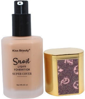 Kiss Beauty Snail Extract Foundation With Coverage, Snail, Super Cover, 332, 45 Ml