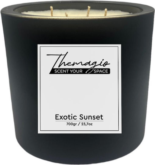 Themagio Aromatische Sojakerze Exotischer Sonnenuntergang im Glas 700gr 12.3x12cm 77256
