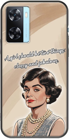 Brilliant Business Minds - Coco Chanel Задна корица Силикон Многоцветен (Oppo A77)
