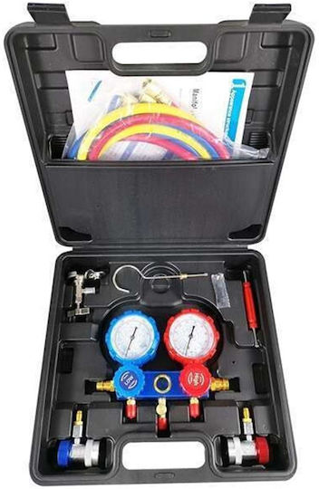 Aluminum Manifold Gauge Set with Flow Indicator for Freon Hl18668-189
