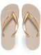 Damen Zehentrenner In Gold Farbe