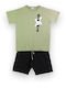 Nek Kids Wear Kinder Set mit Shorts Sommer 2Stück HAKI