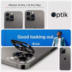 Spigen Optik Protecție Cameră Sticlă călită Negru pentru iPhone 14 Pro / 14 Pro Max - iPhone 14 Pro / 14 Pro Max