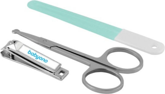 Ψαλιδάκι Με Νυχοκόπτη Και Λίμα Babyono Green 068