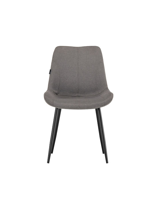 Canevaro Dining Room Fabric Chair Grey 52.5x60x85.5cm