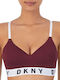 Boyfriend Women's Sports Bra with Light Padding Burgundy