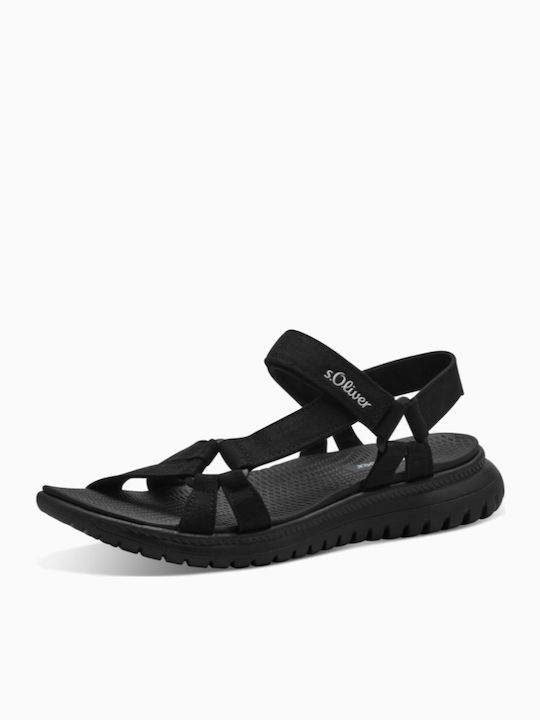 s.Oliver Women's Flat Sandals Anatomic in Black...
