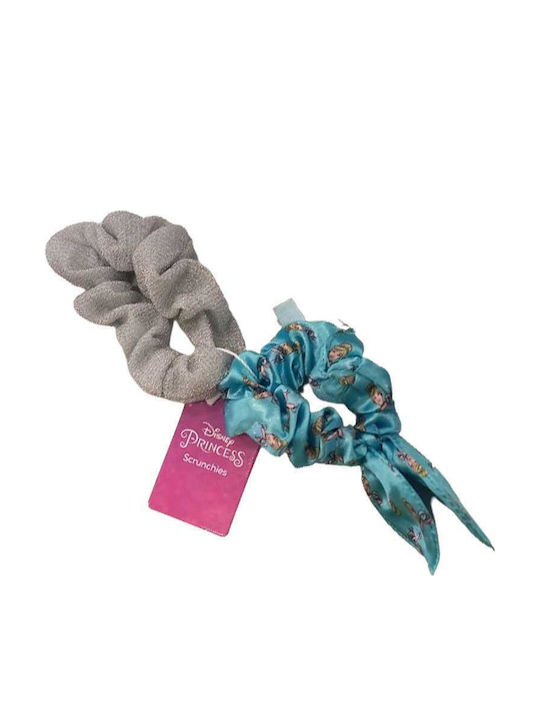 Disney Σετ Παιδικά Λαστιχάκια Scrunchies Γκρι 2τμχ