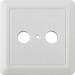 Televes Schalterrahmen 2-fach in Weiß Farbe FPO-100