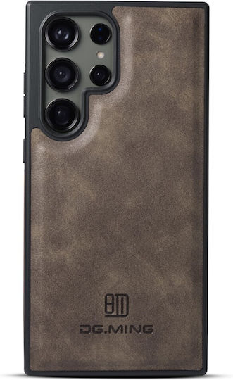 Θήκη Samsung Galaxy S24 Ultra 5g Dg.ming Pu Leather Sockproof Series Πλάτη Από Σκληρό Πλαστικό Με Επένδυση Δερματίνης Καφέ Σκούρο