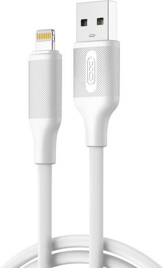 XO Regular USB-A la Cablu Lightning 12W Alb 1m (16.005.0318)