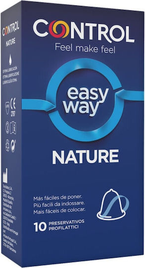 Control Feel Make Feel Προφυλακτικά Nature Easy Way 10τμχ 54mm Natural