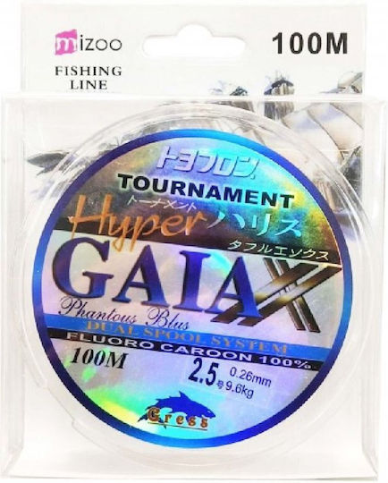 Gaia Fluorocarbon Fishing Line 100m / 0.25mm