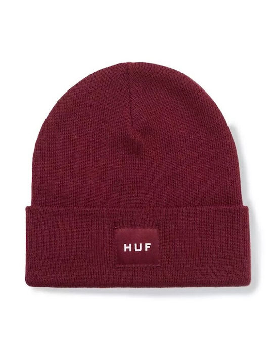 Unisex Set with Beanie Knitted in Purple color