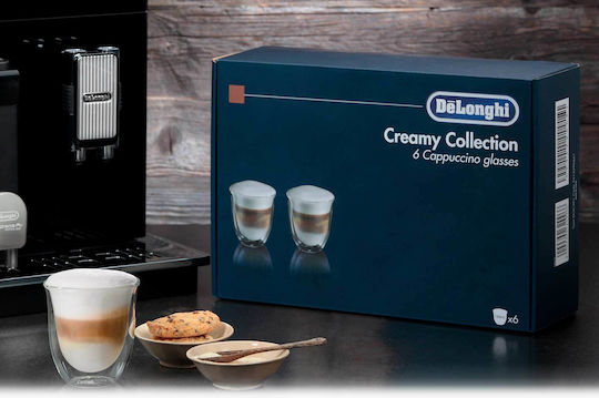 De'Longhi Set de Pahare Cafea / Cafea grecească Freddo din Sticlă 6buc