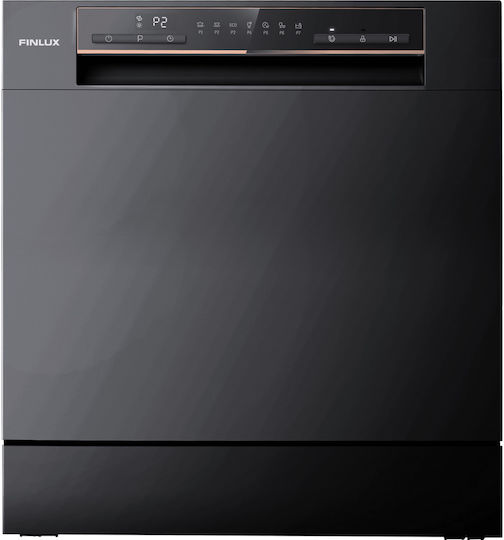 Finlux Tischgeschirrspüler für 8 Gedecke B55xH59.5cm Black