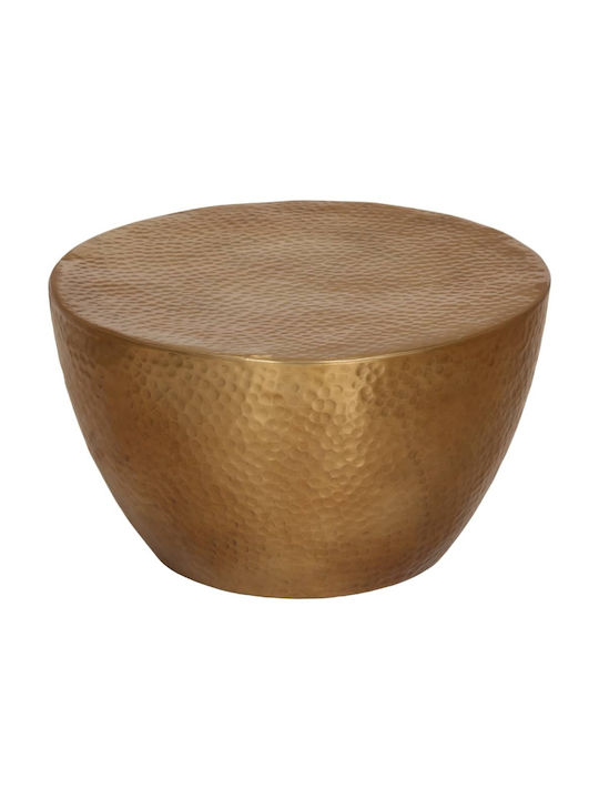 Round Aluminum Bronze Side Table 50x50x30 cm