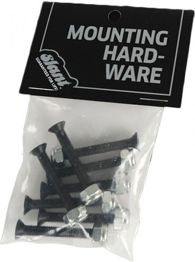 Globe Screw Slant Phillips Hardware Black/silver 1 1/4 Globe