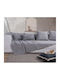 Nef-Nef Homeware Aronia Ριχτάρι Πολυθρόνας 170x180εκ. Grey