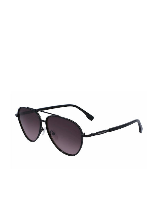 Karl Lagerfeld Men's Sunglasses with Black Meta...