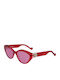 Liu Jo Women's Sunglasses with Red Plastic Frame and Fuchsia Lens