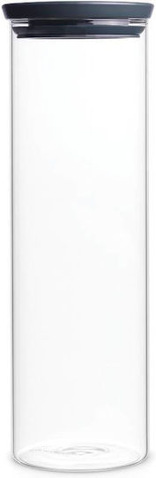 Brabantia Vază Utilizare Generală Cu Capac Sticlă Gri 1900ml 1 Bucată