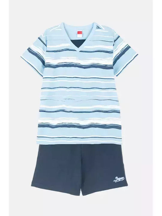 Joyce Kids Set with Shorts Summer 2pcs Light Blue