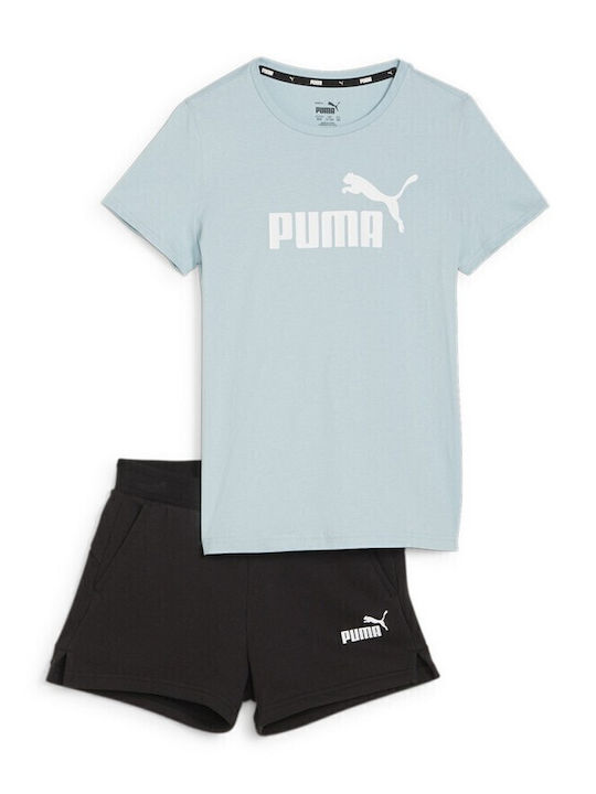 PUMA Παιδικό Σετ με Σορτς Καλοκαιρινό 2τμχ Μπλέ