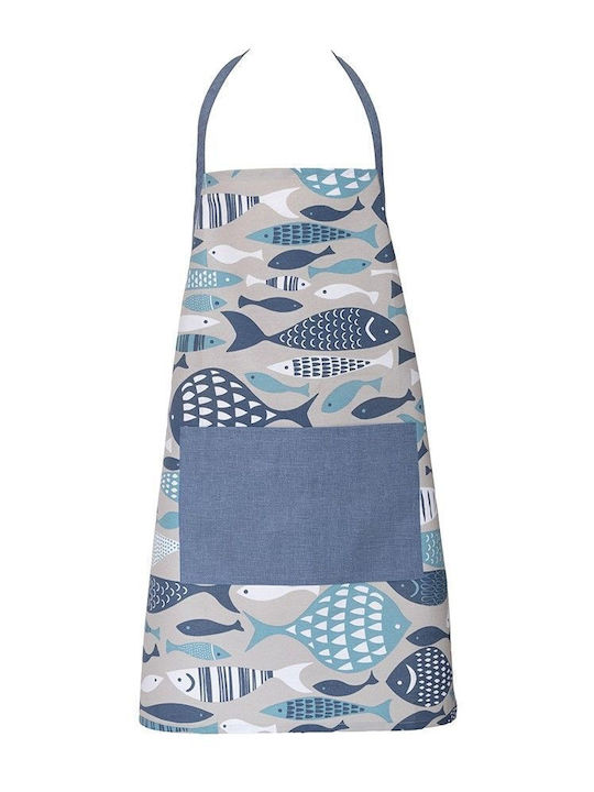 Dimeco Apron Blue 80x70cm