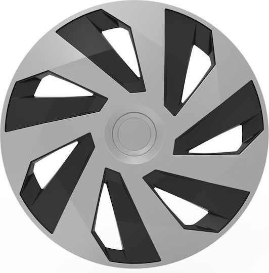 Wheel Covers Set Cridem Vector 4pcs - Silver/black - 15''