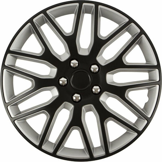 Wheel Covers Set Cridem Dakar Nc 4pcs - Black/silver - 17''