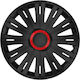 Wheel Covers Set Cridem Active Rr 4pcs - Black/red - 14''