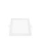 Aca Παραλληλόγραμμο Χωνευτό Σποτ με Ενσωματωμένο LED και Φυσικό Λευκό Φως σε Λευκό χρώμα 22.3x22.3cm