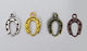 Hufeisen Metallisch Material für Schmuck 1.7x1.3cm.