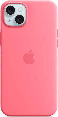 Apple Silicone Case with MagSafe Back Cover Σιλικόνης Ροζ (iPhone 15 Plus)