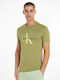 Calvin Klein Men's Short Sleeve T-shirt Green