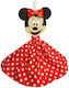 Πασχαλινή Λαμπάδα Minnie Στρογγυλή Κόκκινη