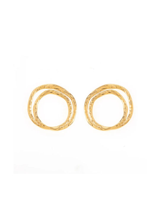 Earrings made of Steel Gold Plated