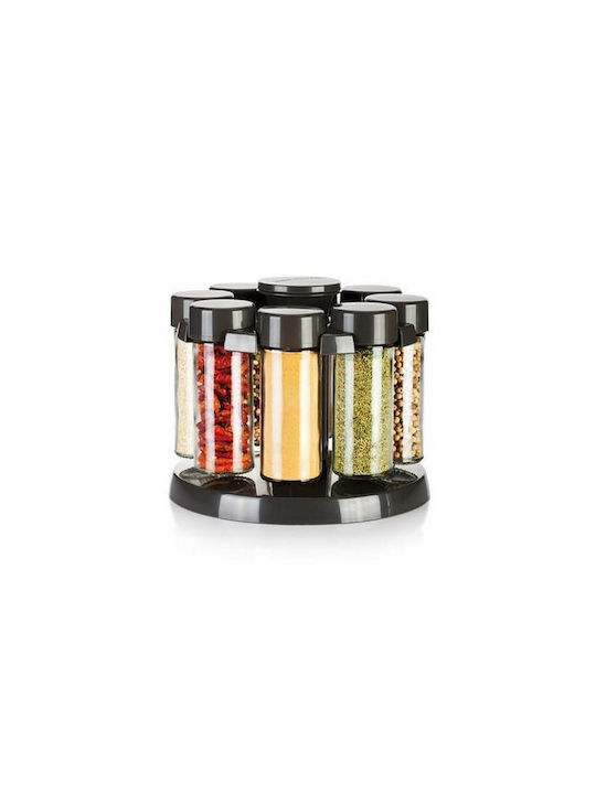 Tescoma Glass Tabletop Rotating Spice Rack 9pcs